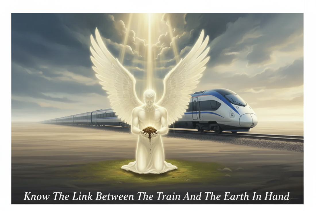 know The Link Between The Train And The Earth In Hand